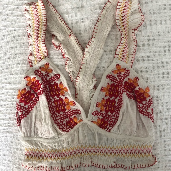 Urban Outfitters Tops - Embroidered Bralette